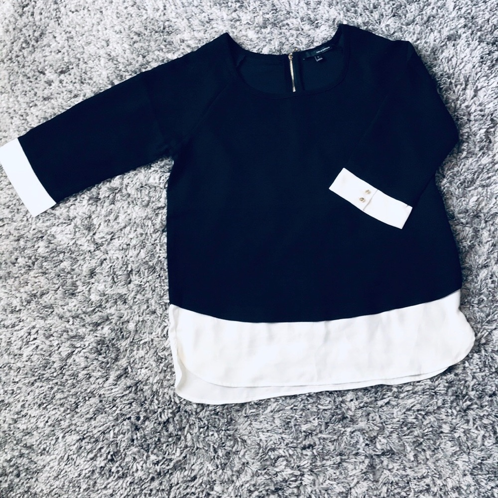 NWOT Black Tunic with Gold Details NWOT